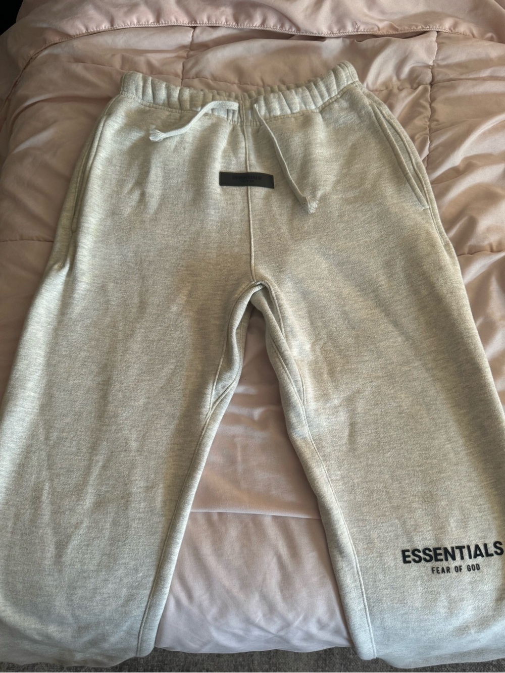 Fear of God ESSENTIALS Men's/women’s  Light Gray Sweatpants